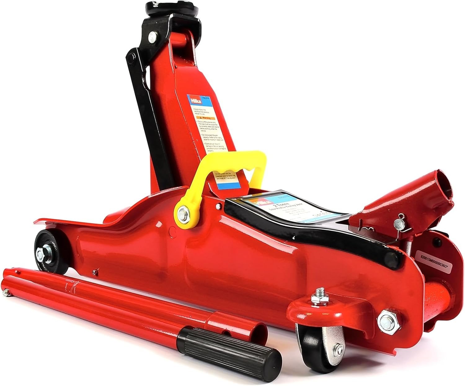 2 Ton Low Profile Hydraulic Trolley Jack 85–330mm Heavy Duty Car Lift Red