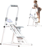 Foldable Stair Stepper Vertical Climber LCD 3-Incline Modes Ultra-Stable Base