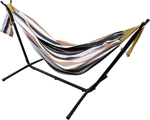 Heavy Duty Hammock with Stand 200kg Capacity Indoor Outdoor Garden Bed