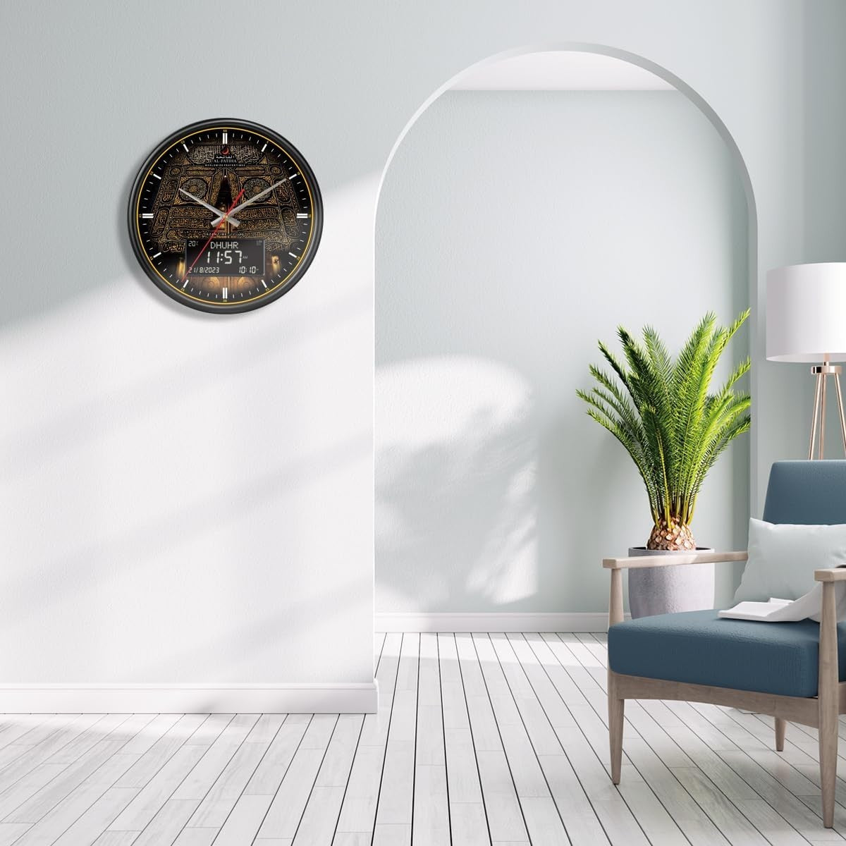 Digital Azan Prayer Clock with Adjustable Volume, Alarm & Date Display