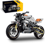 642pcs Motorcycle Building Blocks Kit - Creative Model Toy for Teens & Adults