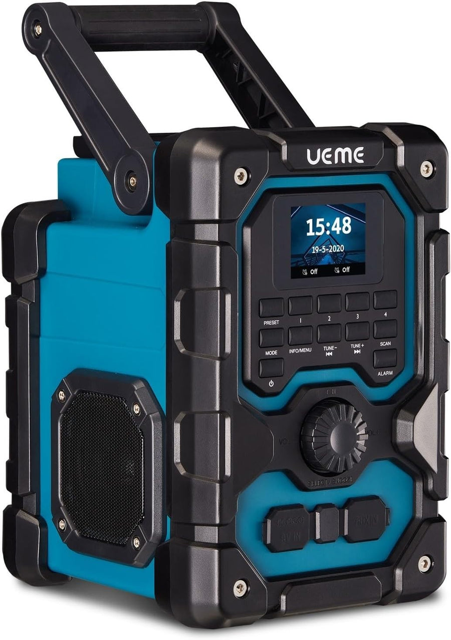 16W DAB/DAB+ FM Bluetooth Site Radio Rechargeable USB AUX
