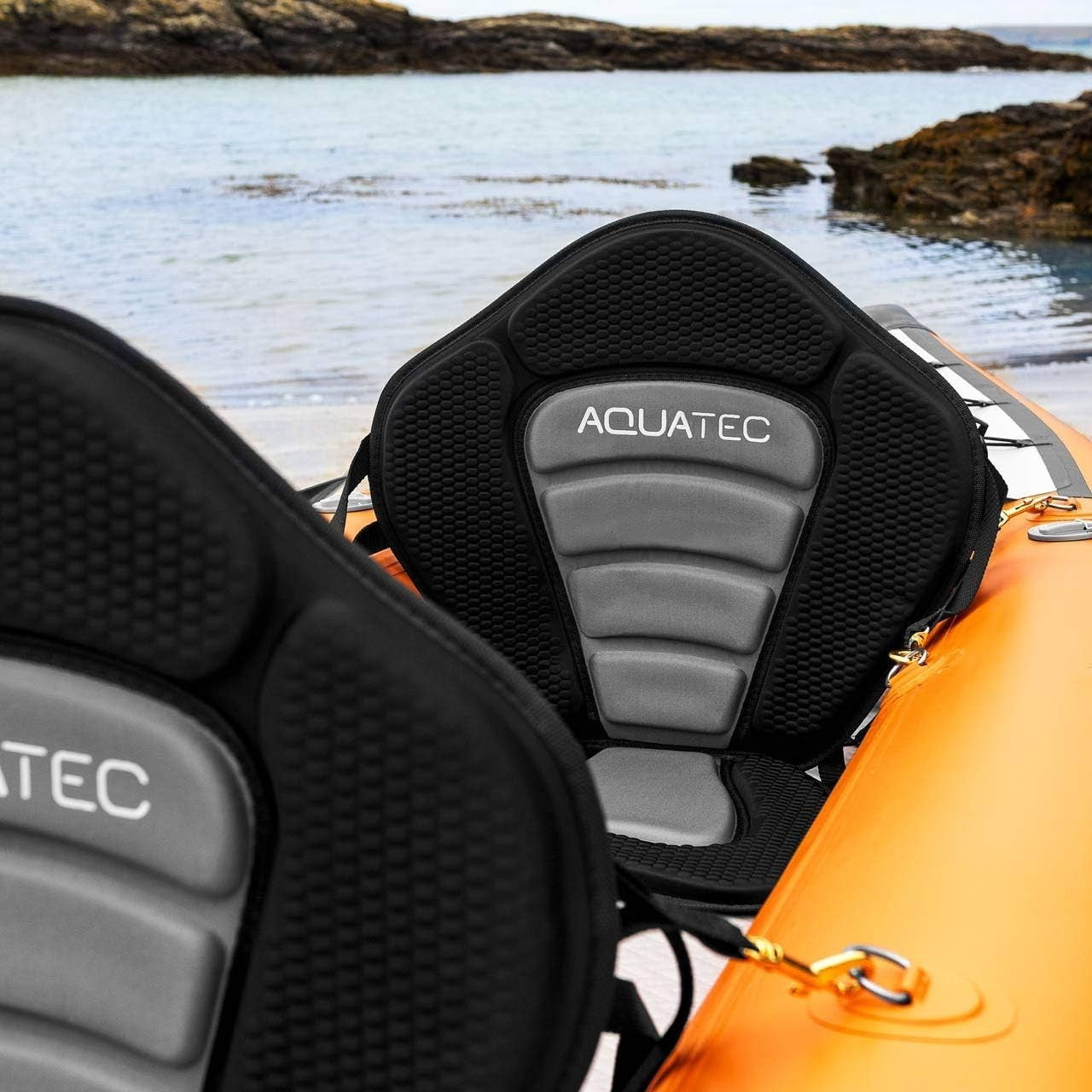 Inflatable Tandem Kayak PVC Canoe Set w/ Seats Paddles Pump