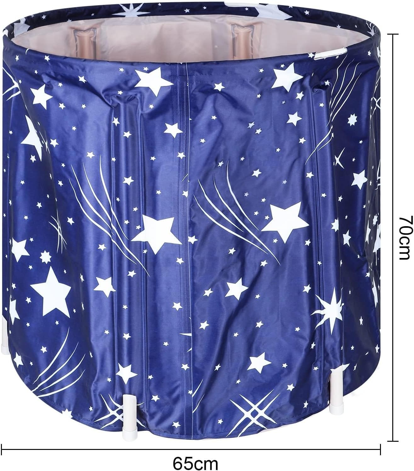 Foldable Adult Bathtub 70x65cm | Non-Inflatable Indoor & Outdoor Spa Tub