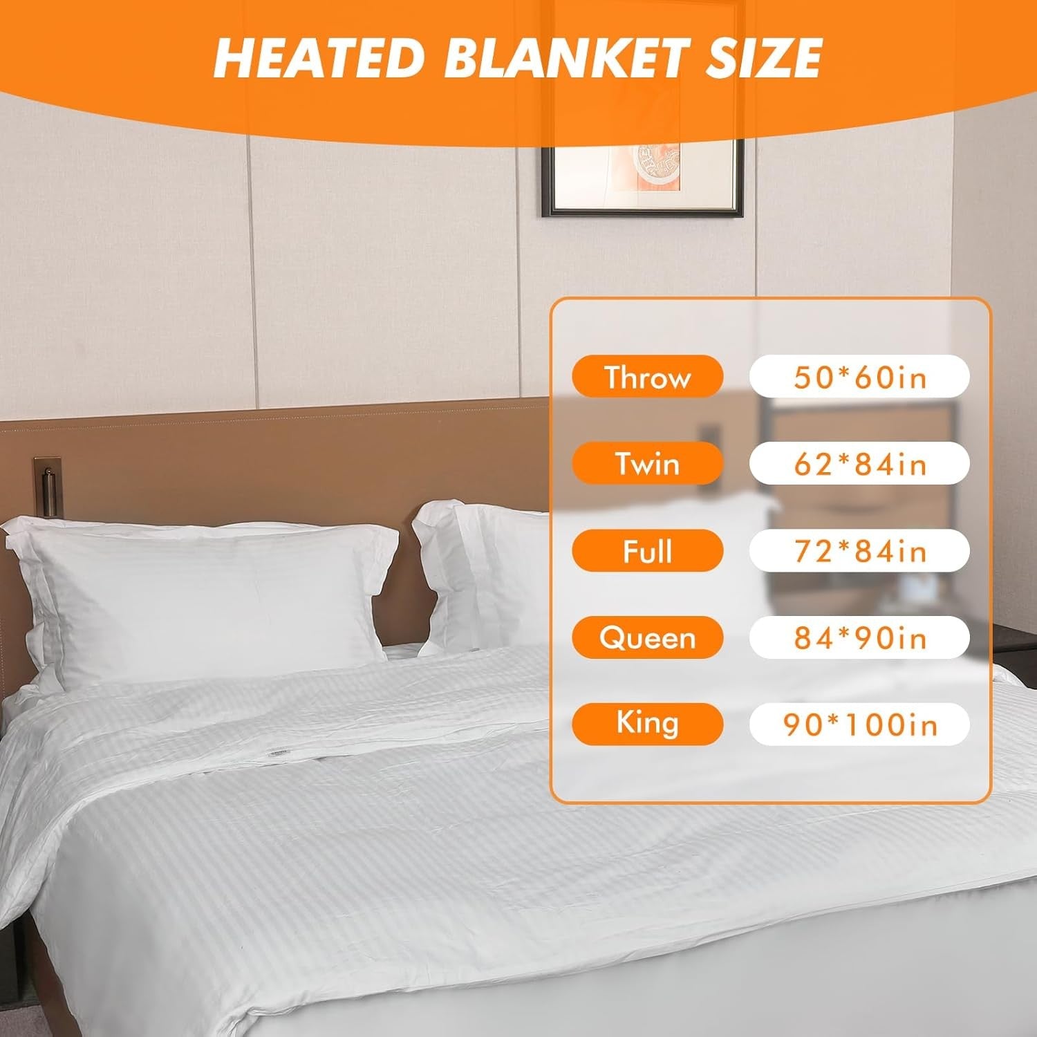 Electric Heated Throw Blanket Light Grey 130x160cm Sherpa Fleece 10 Heat Timer
