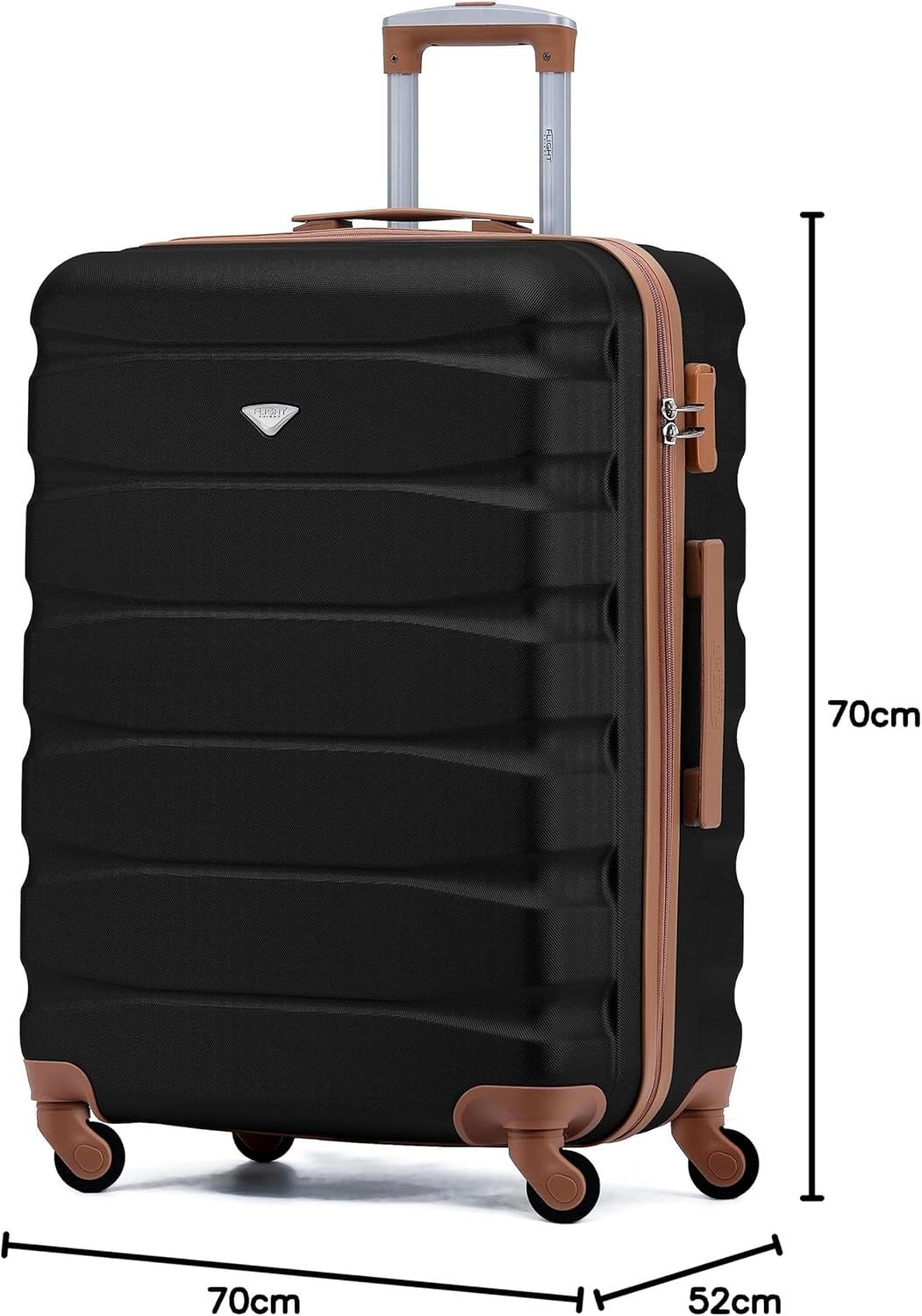 ABS Hard Shell Check In Luggage Medium 25” Lightweight 4 Wheel