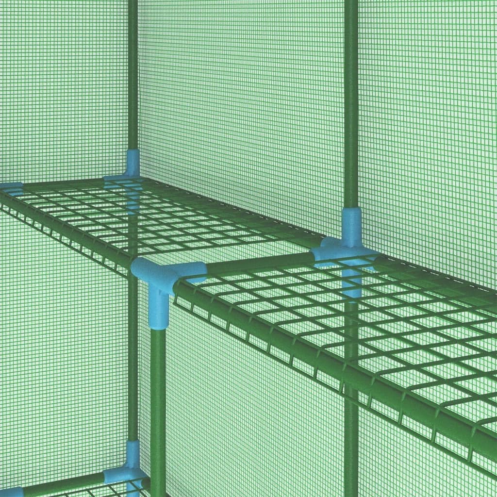 Heavy Duty Walk-In Greenhouse with Shelves | Reinforced PE Cover | Alloy Steel
