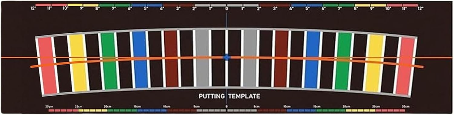 Golf Putting Mat Alignment Trainer 300cm Practice Aid Indoor Outdoor
