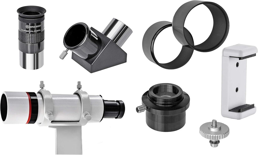 102mm f/5.9 Refractor Telescope 600mm EQ5 Mount White Astrophotography Kit