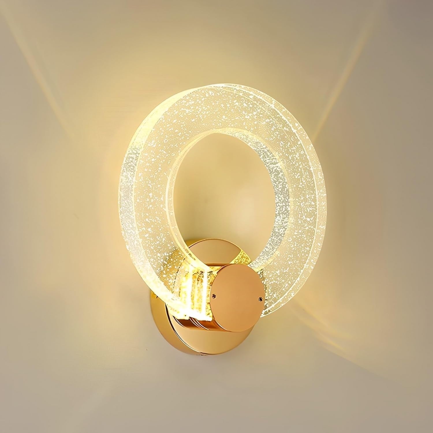 Modern Gold Crystal Wall Light LED Sconce Small Lamp for Bedroom Hallway