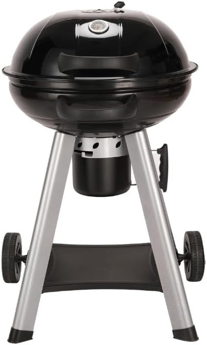 Kettle Charcoal BBQ Grill with Thermometer & Ash Catcher – 54cm Portable Outdoor