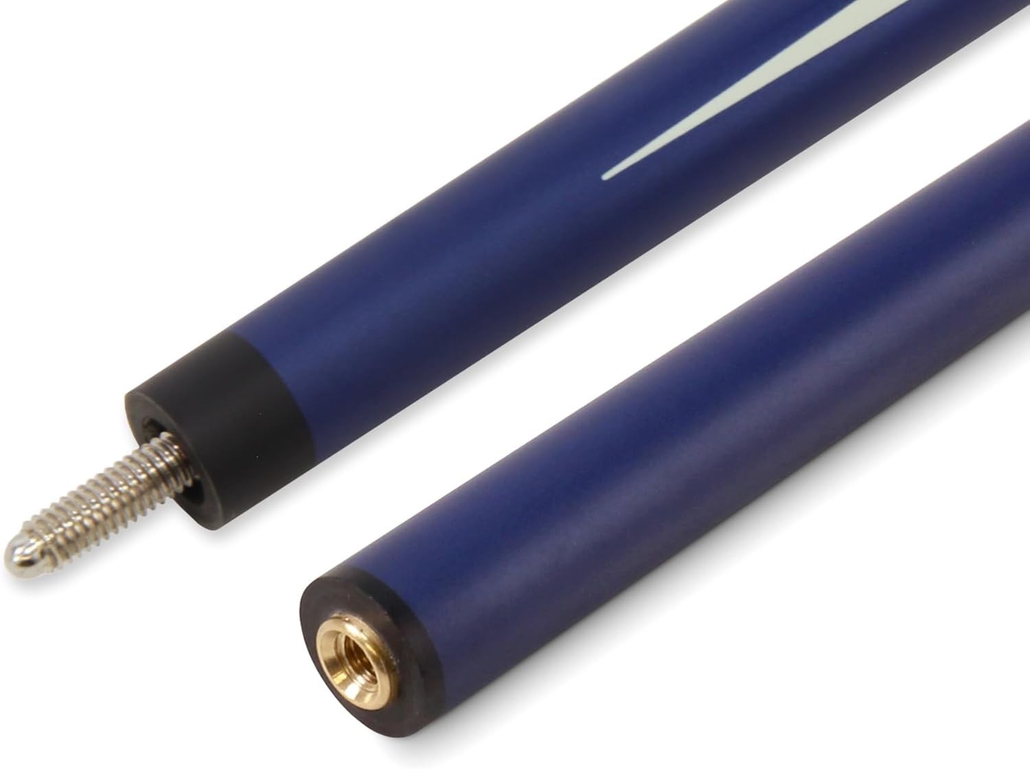 58in Fiberglass Snooker Pool Cue 2pc Centre Joint Low Deflection 9.5mm