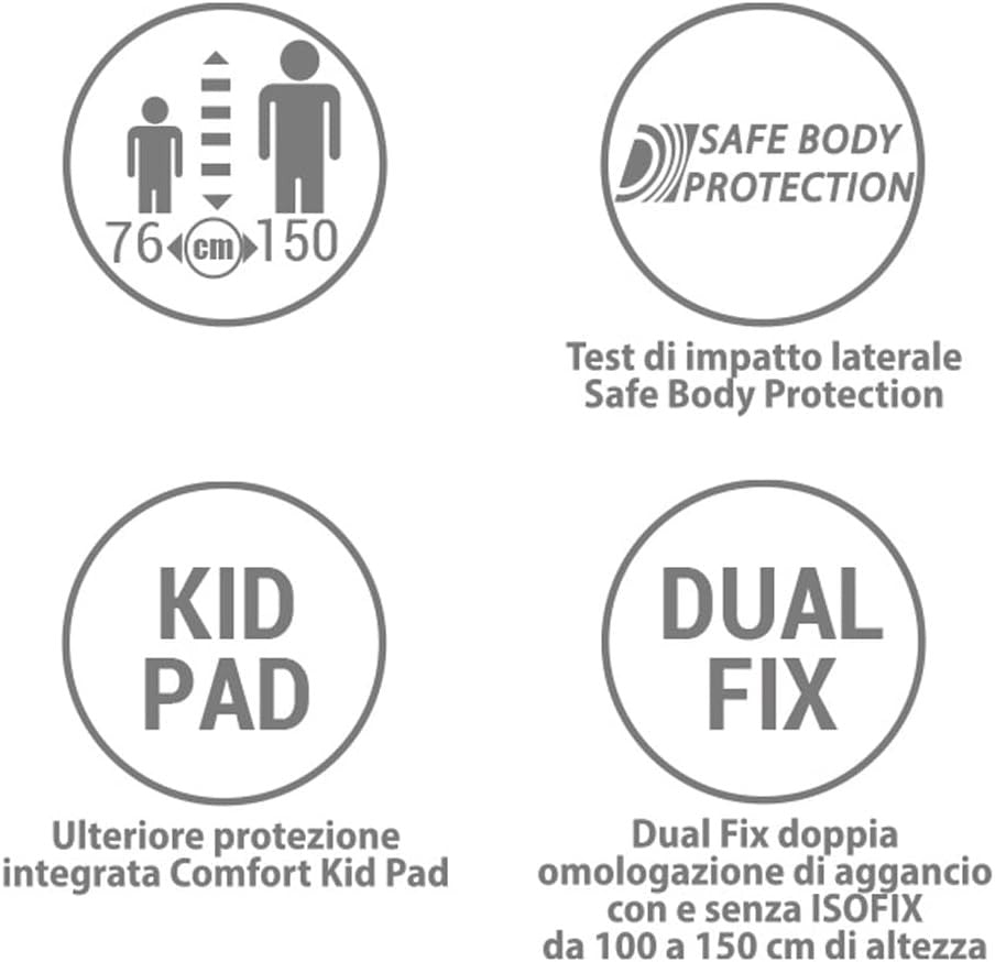 i-Size Child Seat 76–150cm Forward Facing ECE R129 Side Impact