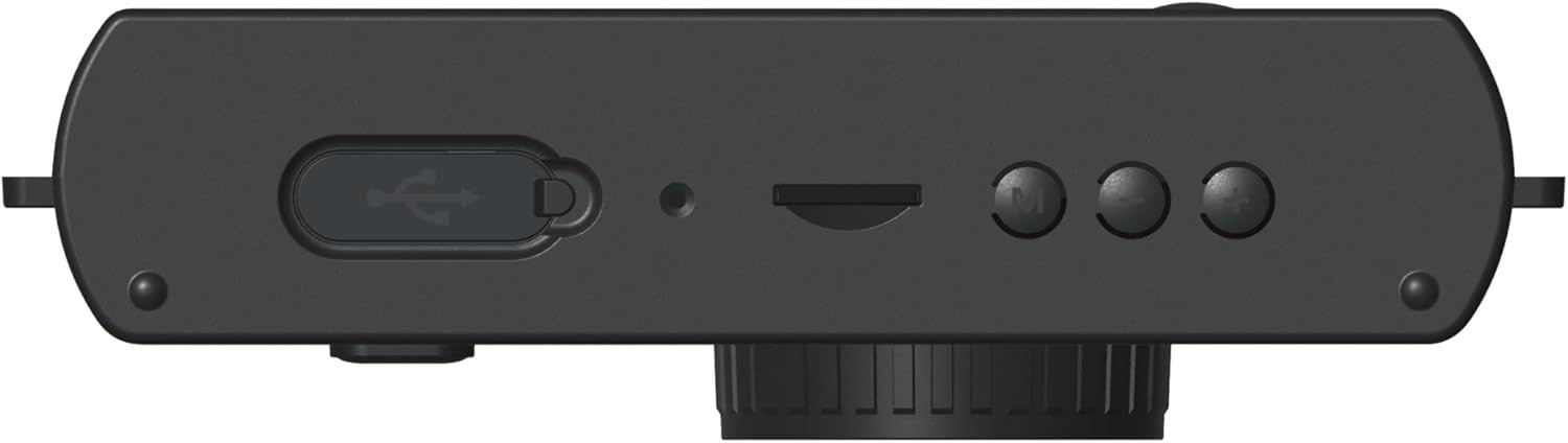 Screen-Free Digital Camera Reusable Point Shoot Retro Camera Black