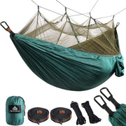 Camping Hammock with Mosquito Net 300kg, Load 275x140cm, Lightweight Outdoor