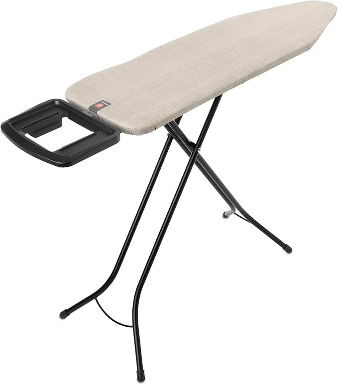 Extra Large Ironing Board 124x38cm Anti Wobble Adjustable Height