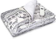 Electric Heated Throw Blanket Christmas Design 3 Heat Auto Off Washable 180x130