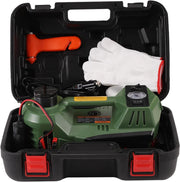 5 Ton Electric Hydraulic Car Jack 4-in-1 Lift Kit with Air Pump 15–17.7" Green