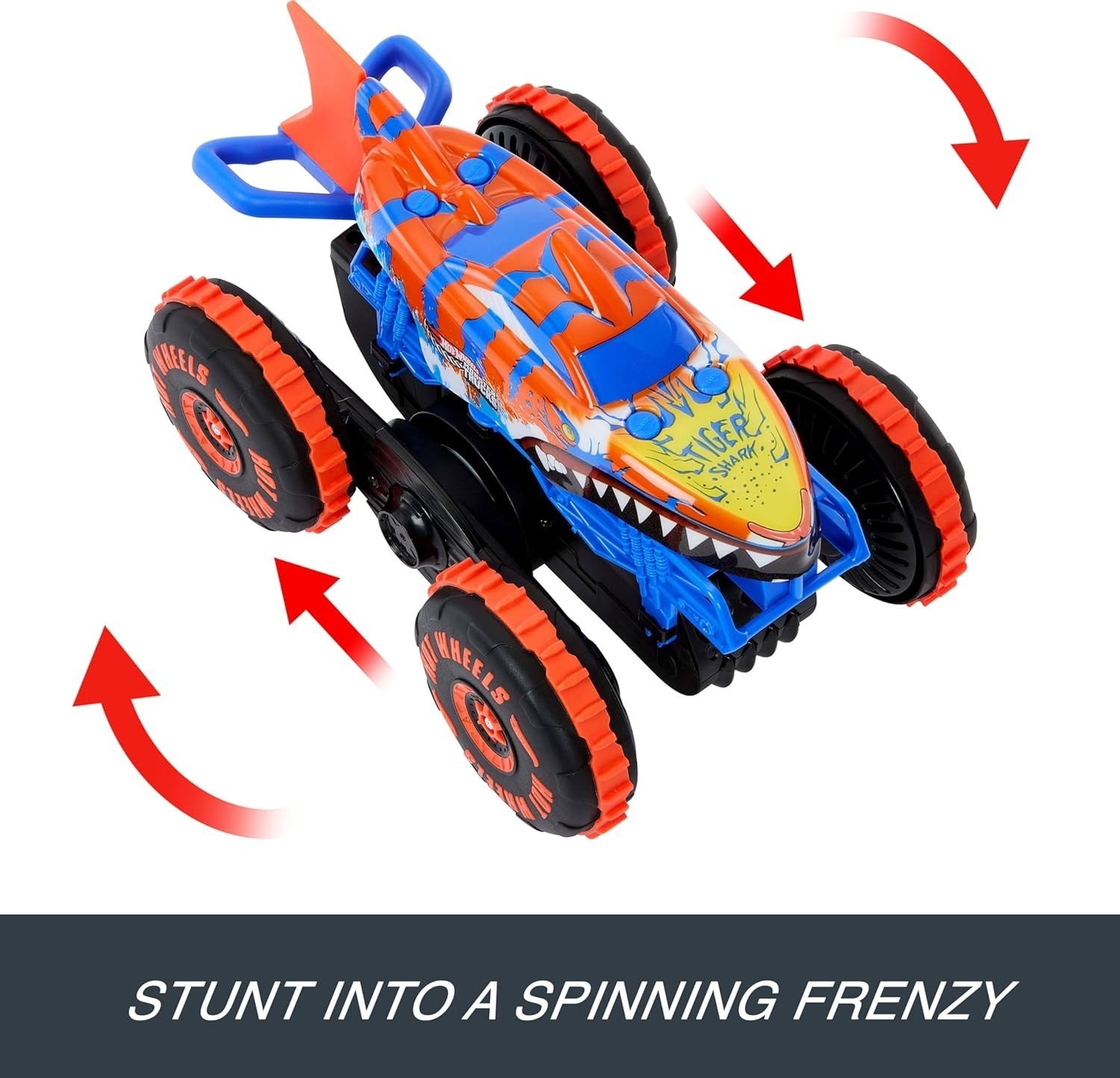 Tiger Shark RC Monster Truck – Remote Control Car w/ Climb, Spin & Stunt Modes