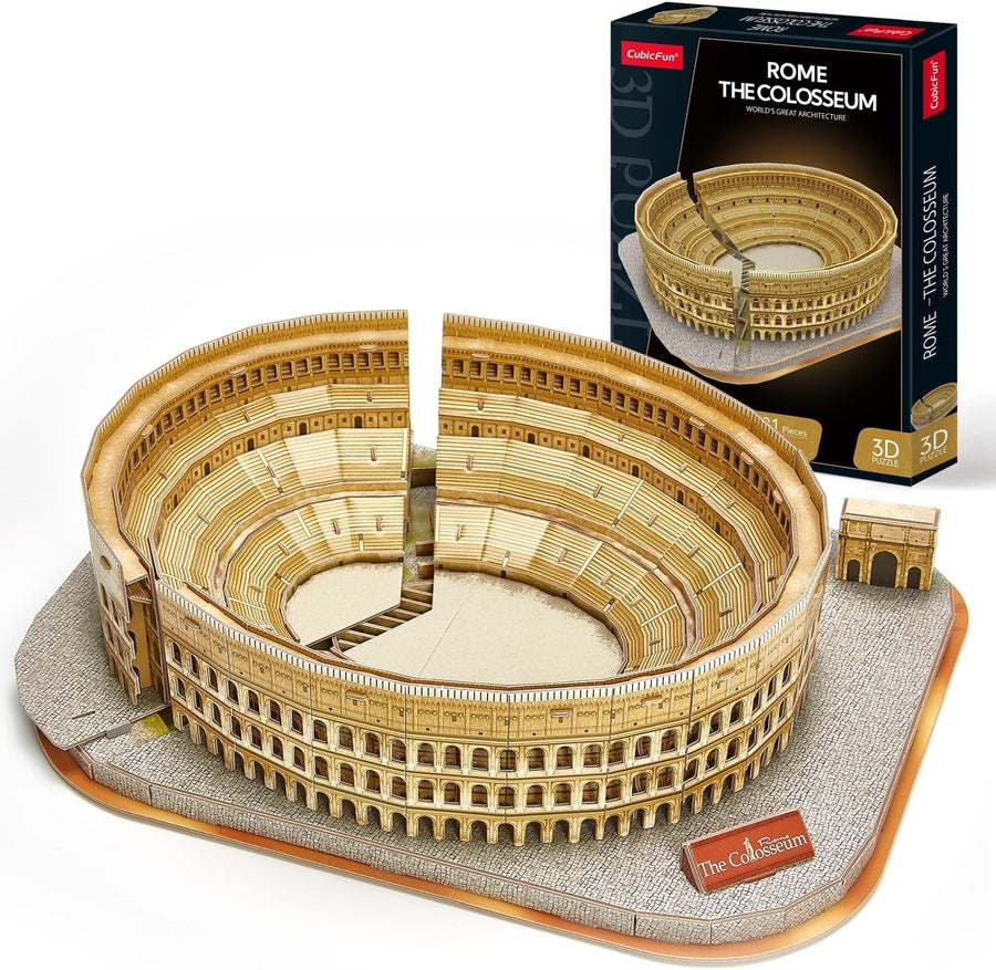 3D Rome Colosseum Puzzle Kit with Realistic Detail & Easy Assembly