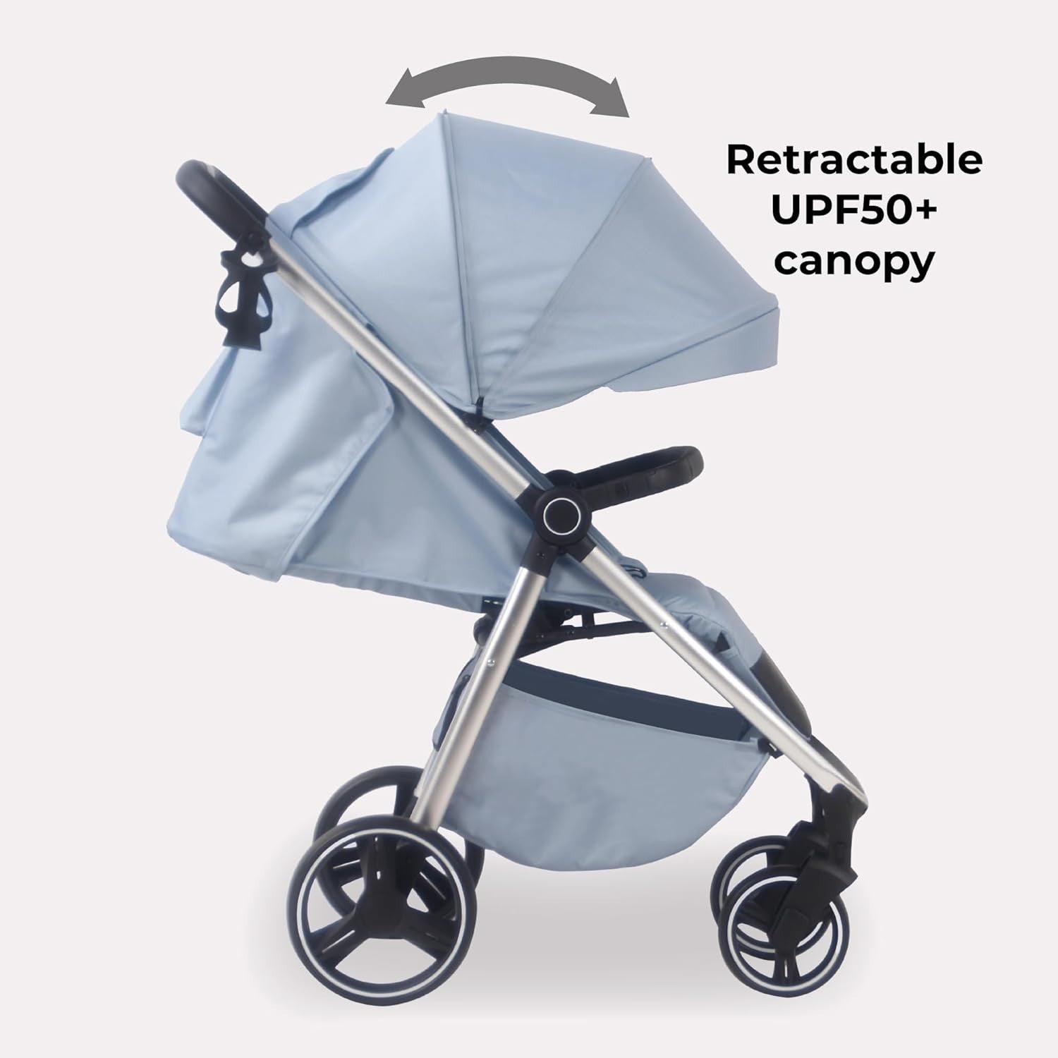 Lightweight Baby Pushchair Stroller From Birth to 22kg Compact XL Canopy