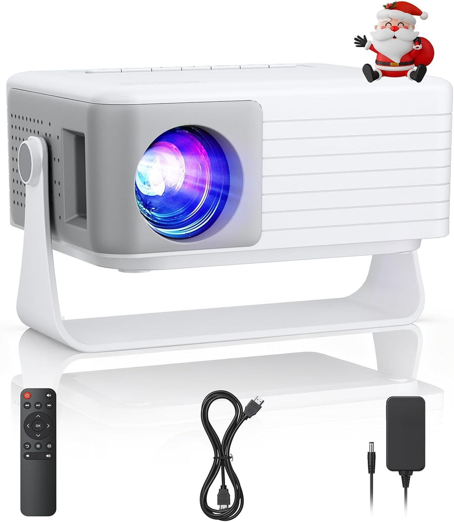 Mini 1080P Projector 15000L 360° Auto Keystone Portable HDMI USB