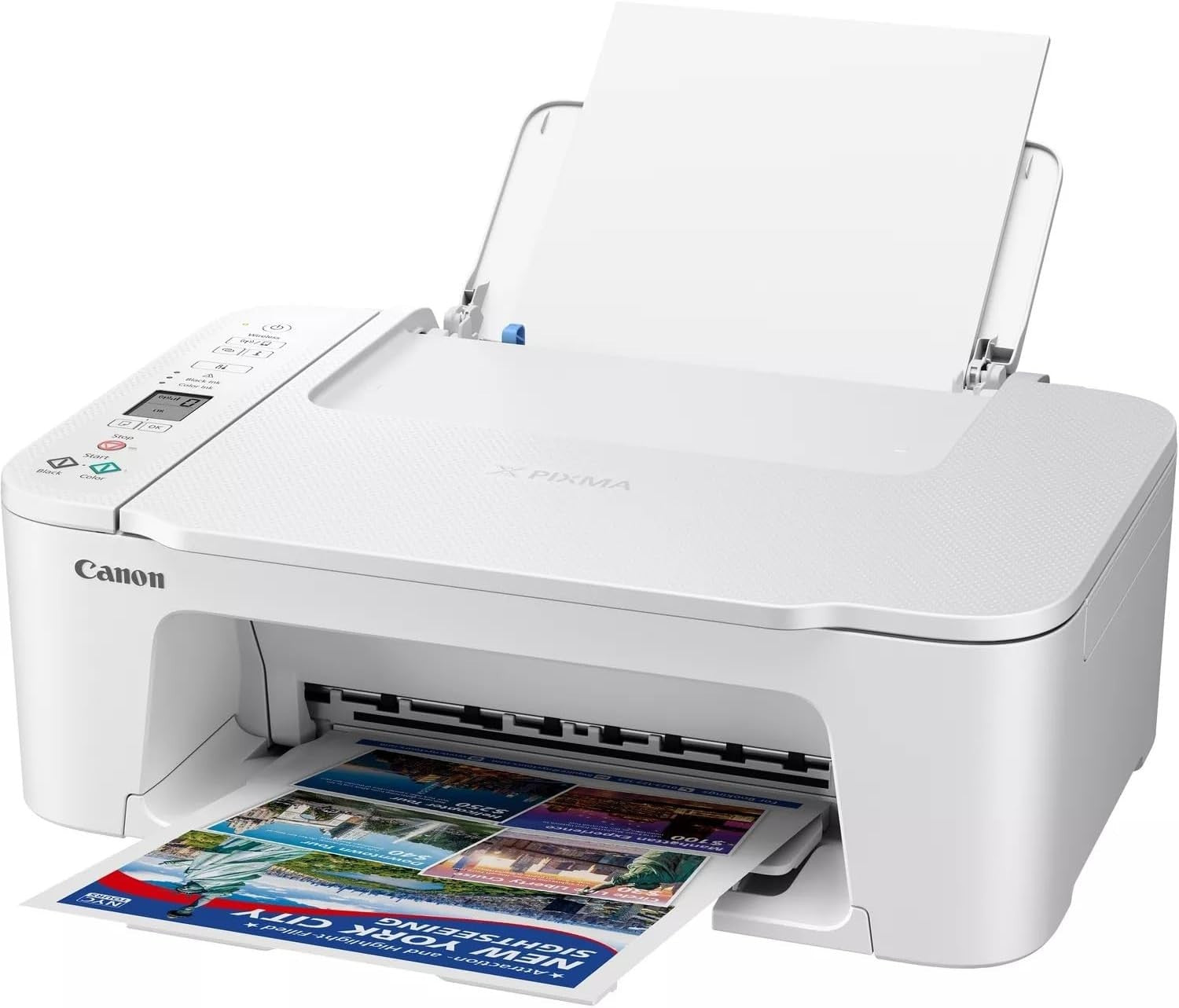 Compact Colour Inkjet Printer Copier Scanner White | Wi-Fi Home Office
