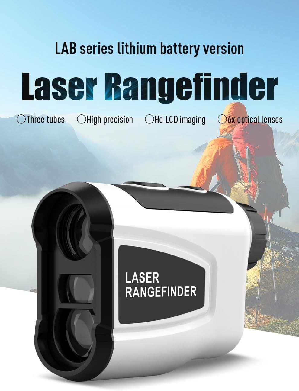 Golf Rangefinder 990 Yards Slope Compensation Laser 6X Precision Scan
