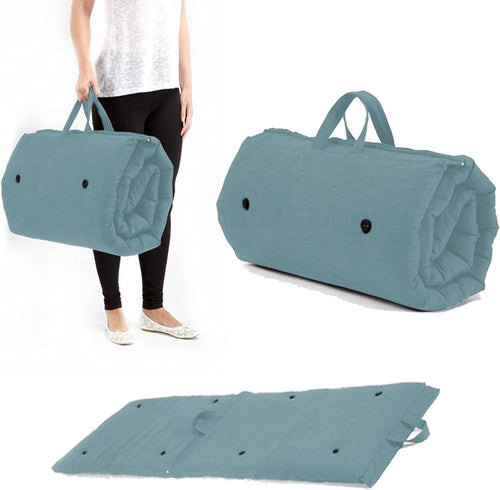 Foldable Futon Mattress Single Roll-Up Bed | Soft Touch Hypoallergenic
