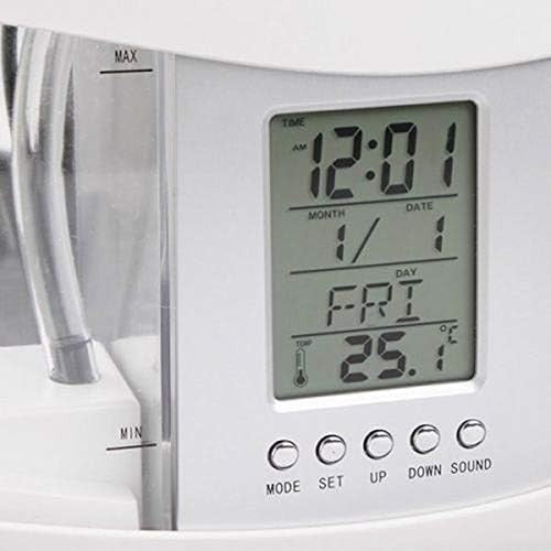 USB Desktop Mini Fish Tank Aquarium LED Lamp Clock Nature Sounds
