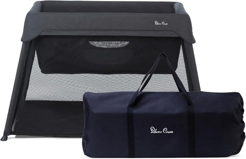 3 in 1 Baby Travel Cot Crib Bed Playpen Portable Lightweight Compact Carbon