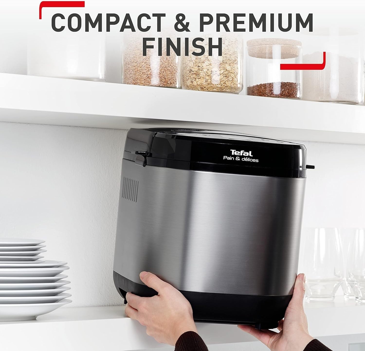 Breadmaker 700W 20 Programs Gluten-Free Sourdough Pizza Dough White