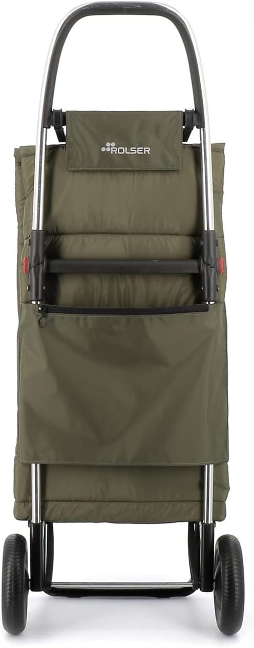 Foldable 2-Wheel Shopping Trolley Aluminium Big Polar Kaki