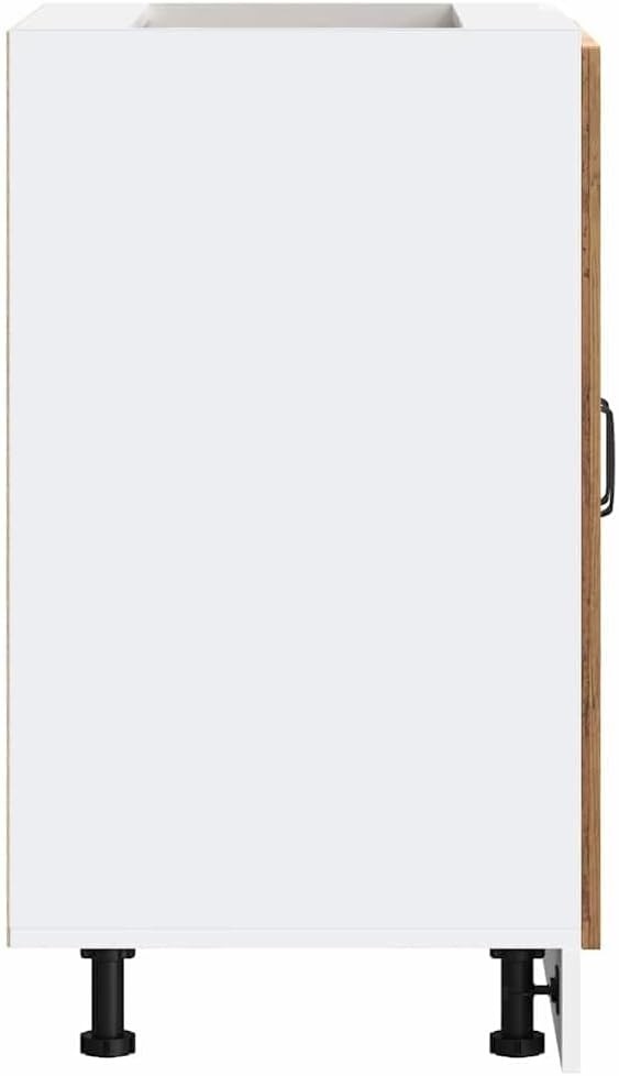 Old Style Oak Bathroom Vanity Cabinet 60cm Under Sink Storage Unit with Doors