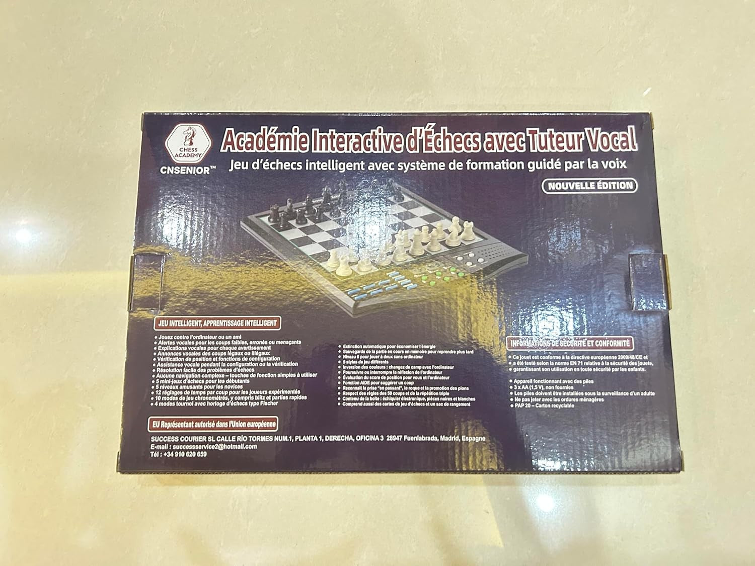 2000 ELO Electronic Chess Computer | LCD Display & Voice Tutor | Magnetic Board