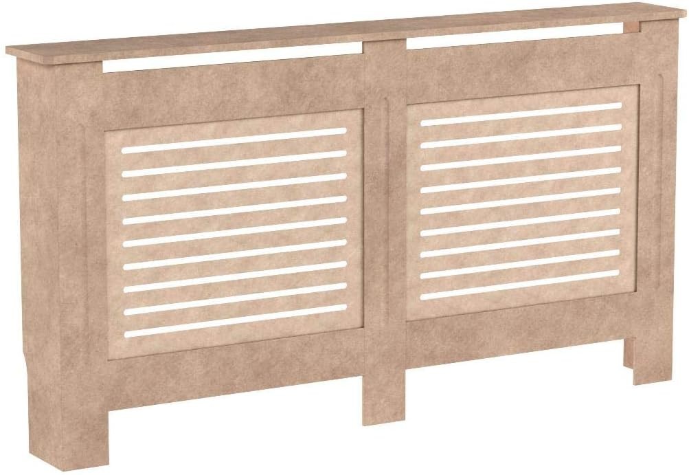 Large Unfinished Radiator Cover MDF Modern Grill Customisable Heat Efficient
