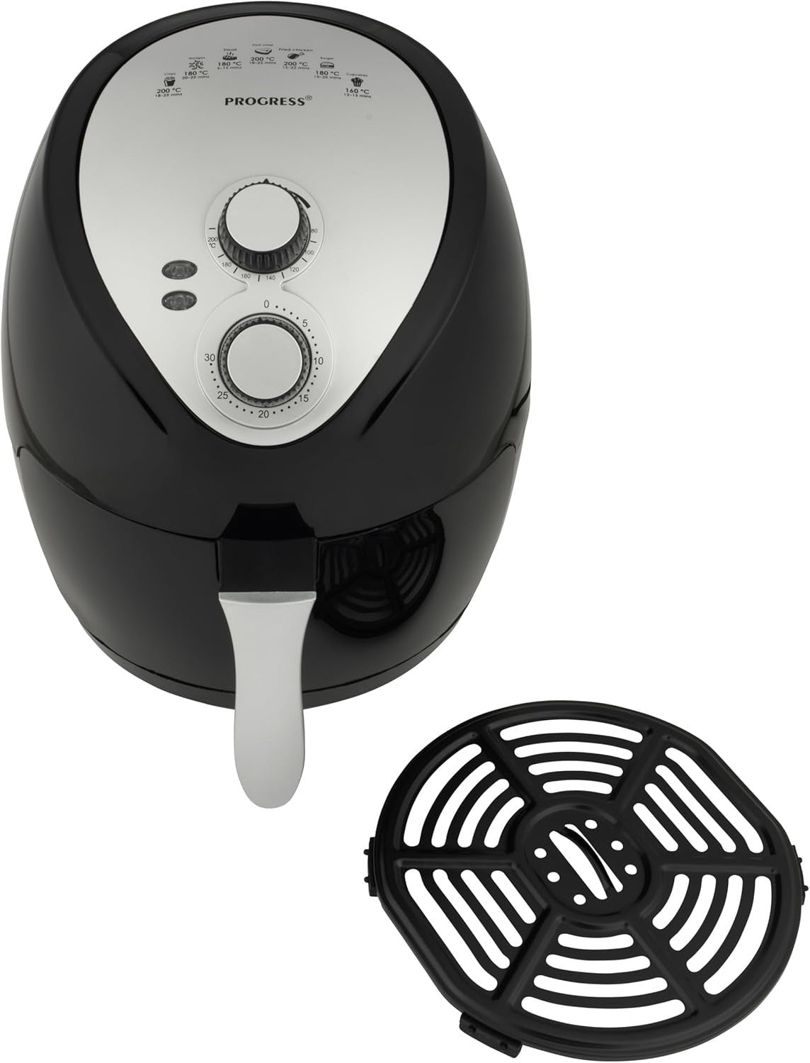 3.2L Manual Air Fryer Oil Free 1300W 80-200°C Fast Preheat Timer