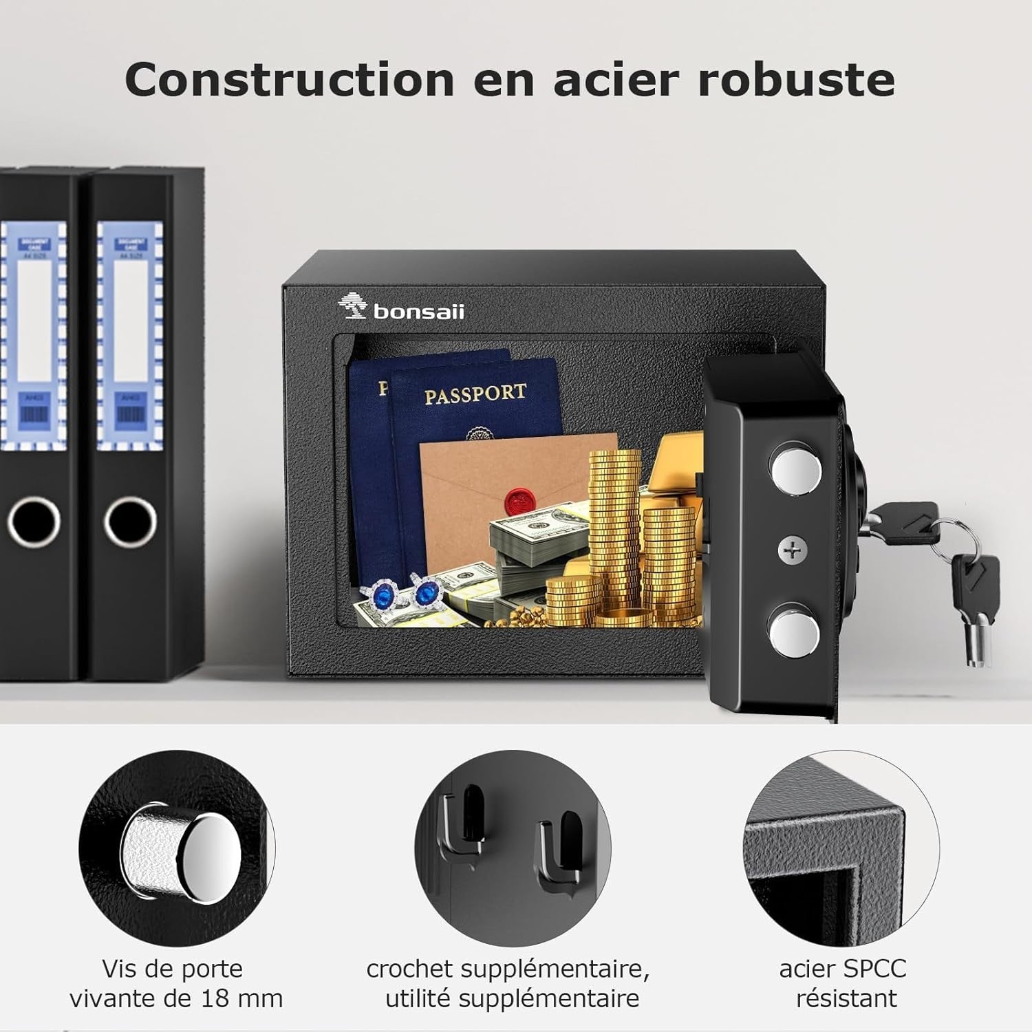 6.6L Digital Safe Box Electronic Keypad Cash Jewellery Lock Safe