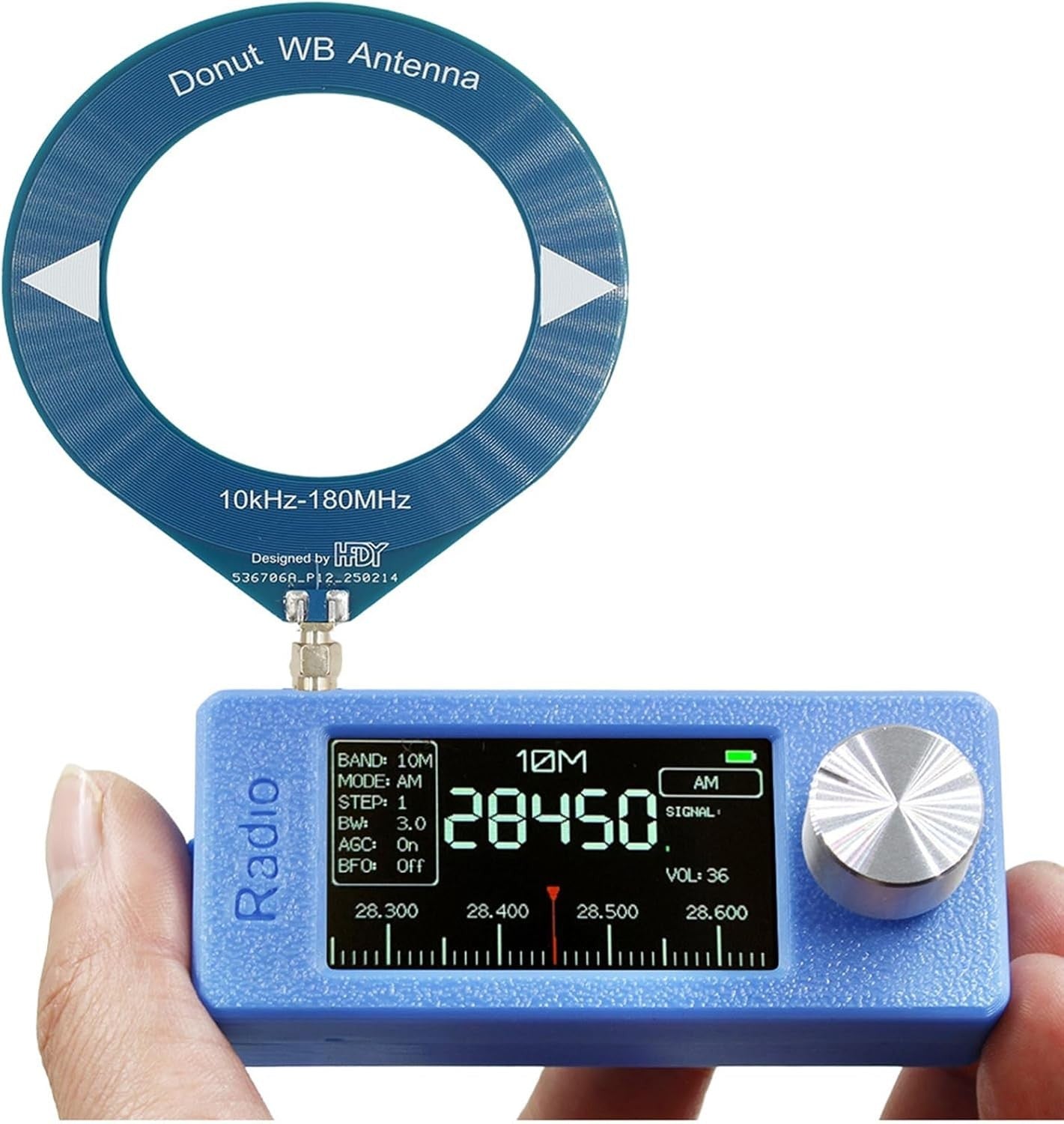All Band Ham Radio Receiver SW/FM Travel Portable 1.9" IPS HD Screen