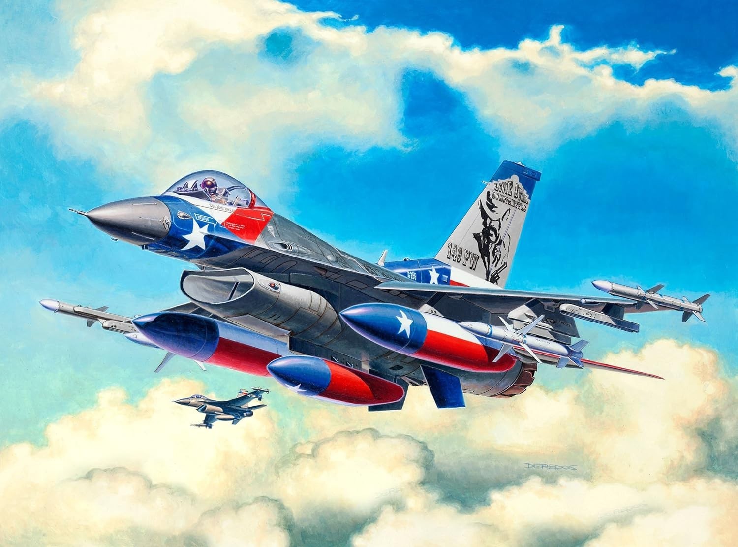 Unbuilt 1:144 Scale F-16C Fighter Jet Model Kit – Realistic, Kids 10+ Build Set