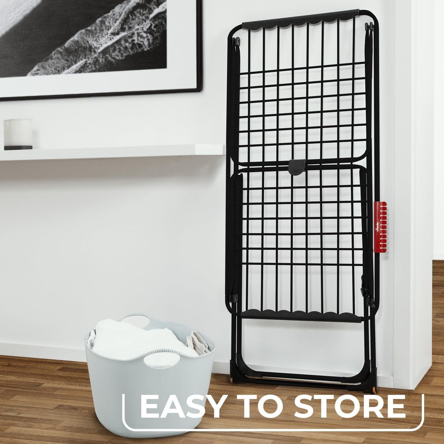 Indoor Clothes Airer 20m Drying Space Foldable X-Leg Compact Laundry