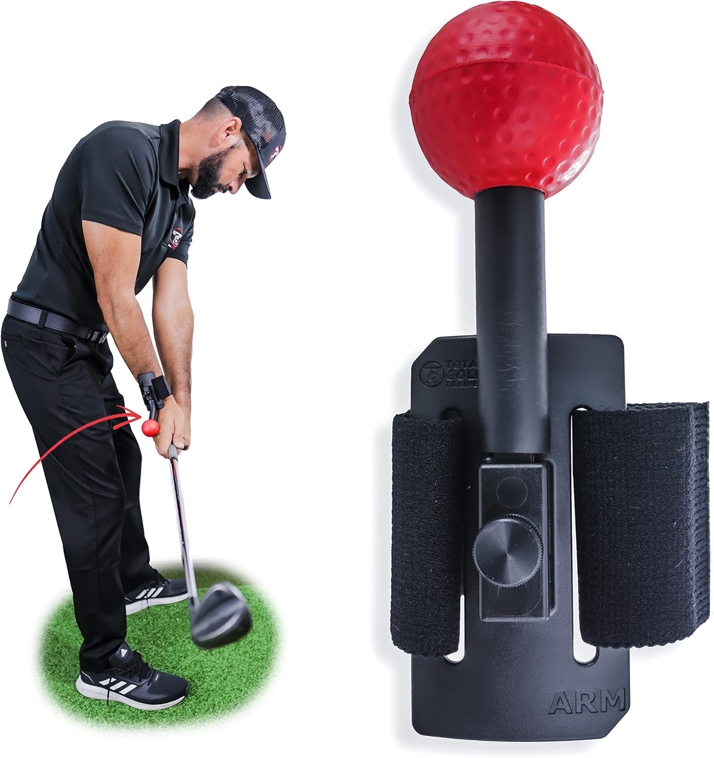 Golf Swing Trainer Arm Band Aid Improve Wrist Hinge & Lag