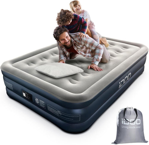Double Inflatable Air Bed with Built-In Pump Quick Inflate & Deflate 295kg Max