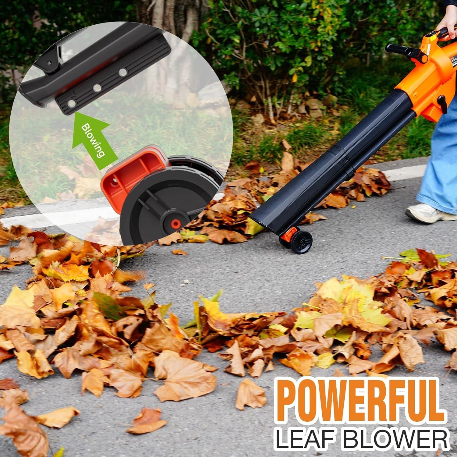 40V Cordless Leaf Blower Vacuum Mulcher 8000mAh High Power Turbo