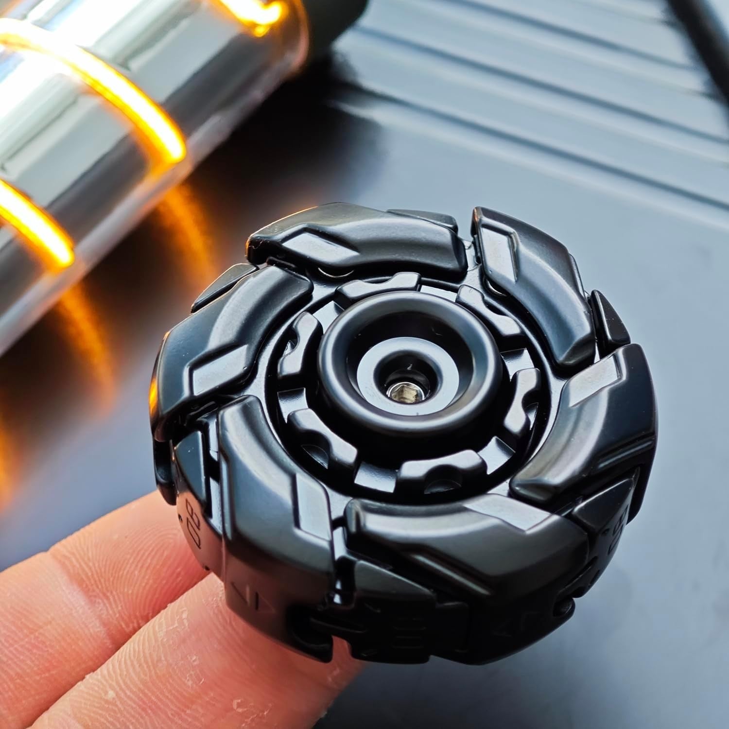 Metal Mecha Fidget Spinner Transforming EDC Stress Relief Toy