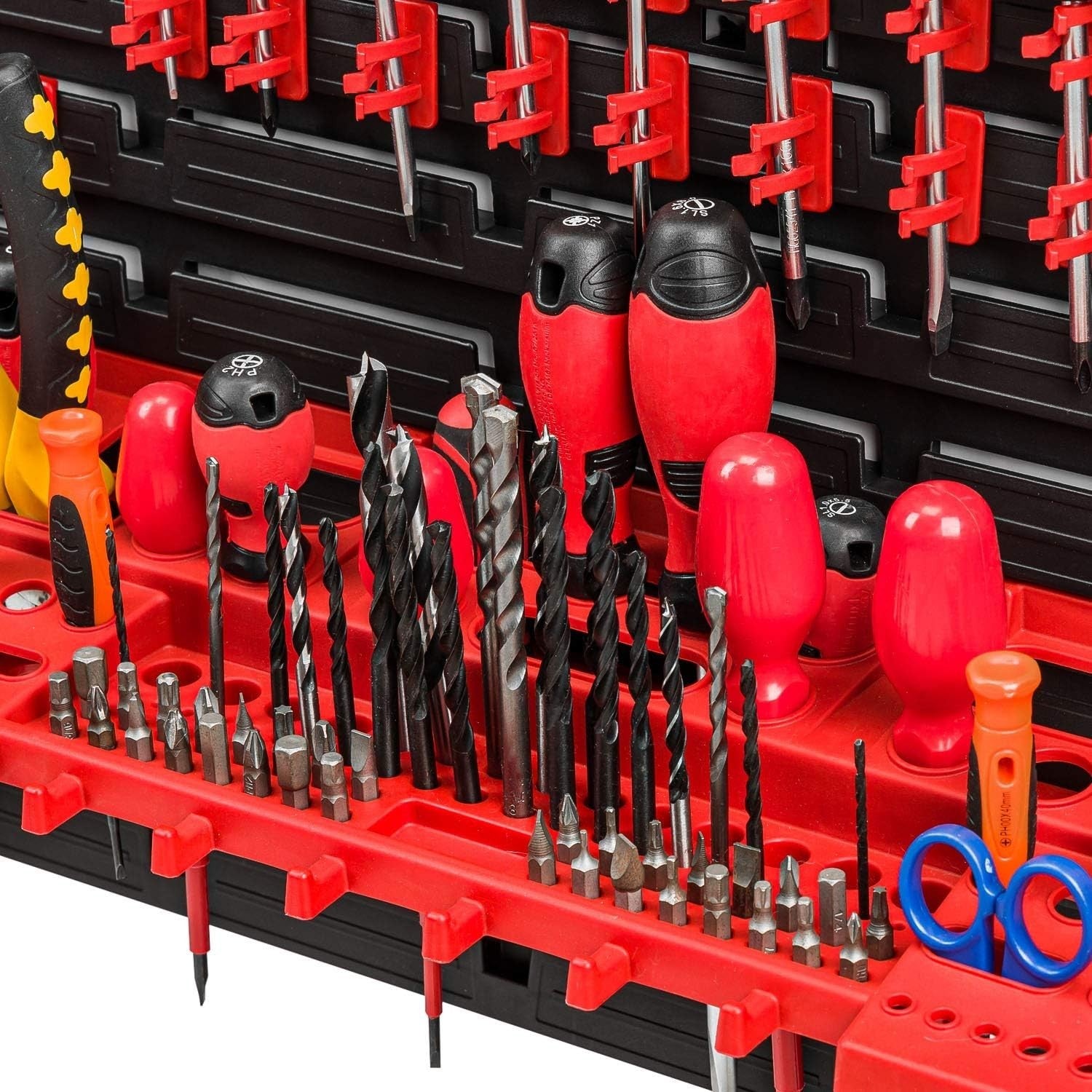 Expandable Wall Tool Organizer 2.3x2.3m 116 Holders Workshop Rack