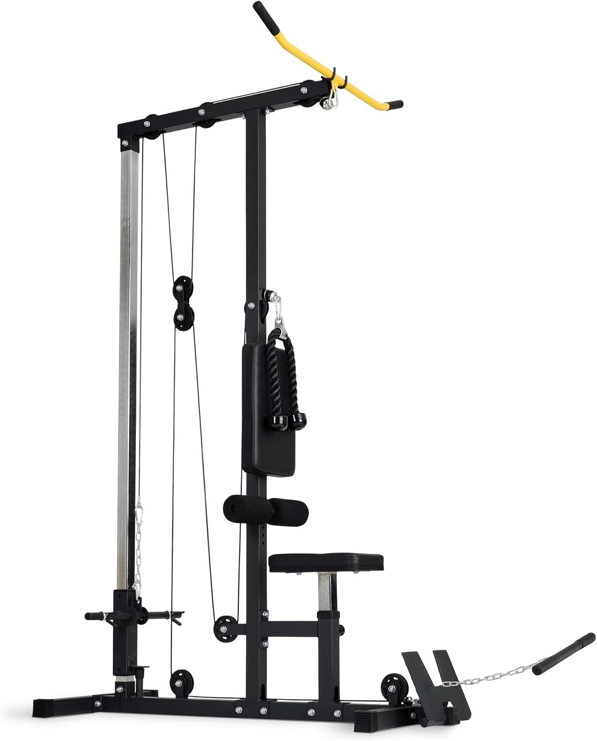 Ultrasport Power Rack Fitness Cage Home Gym Full Body Training Black/Yellow