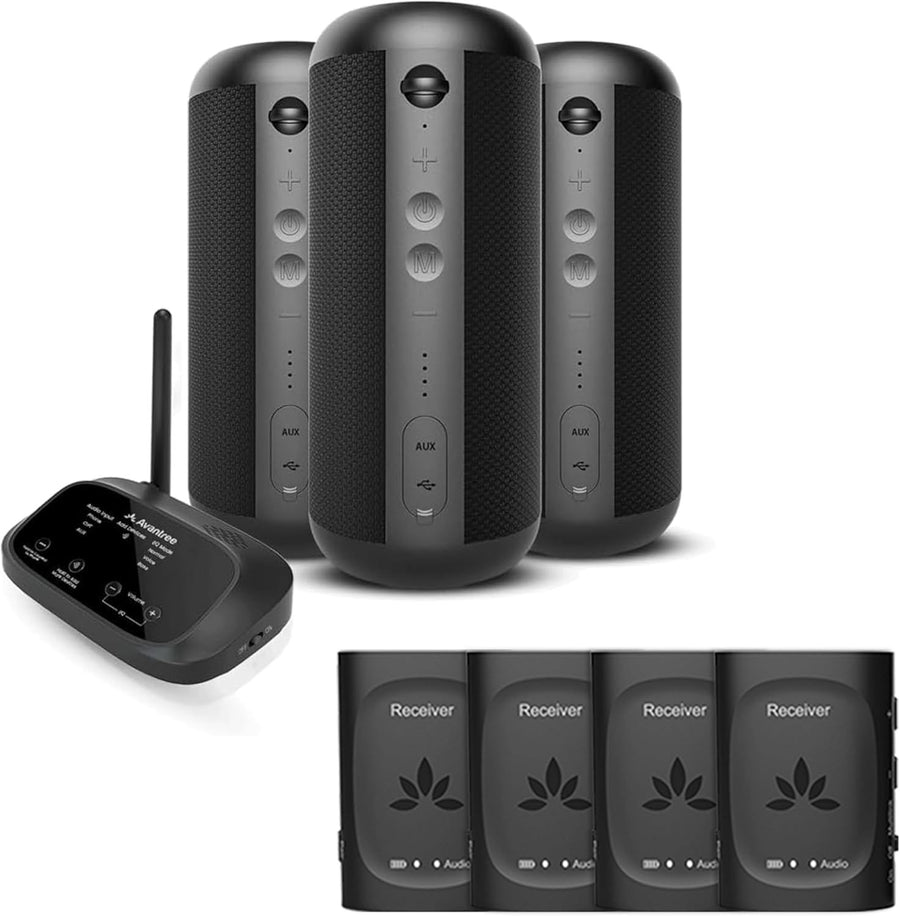 Avantree Harmony 2 Multi-Room Wireless Speaker Bundle Bluetooth Receiver