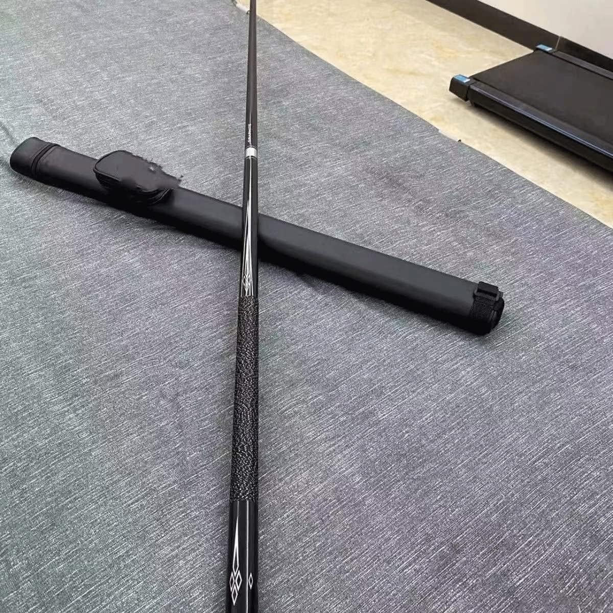 58in Pool Cue Carbon Fiber Maple 11.5mm Tip 19–21oz 1/2 Joint