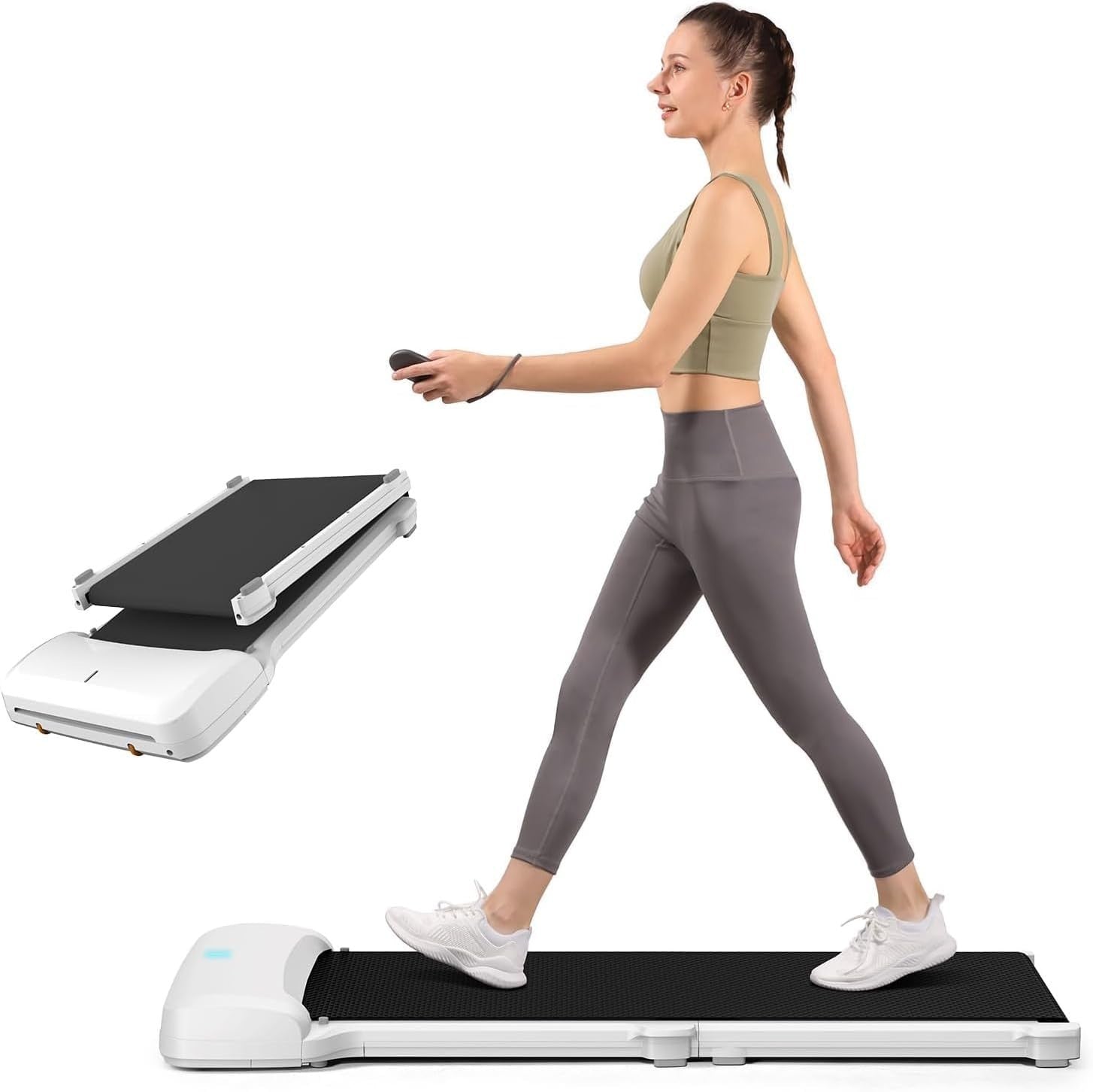 Under Desk Treadmill Foldable Walking Pad Ultra Slim Quiet Home Office